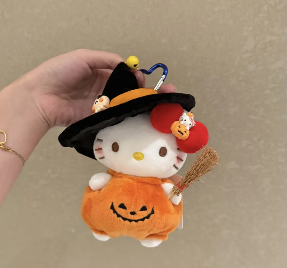 かわいいハローキティのハロウィンキーホルダー - 新しい限定版バッグ＆財布アクセサリー