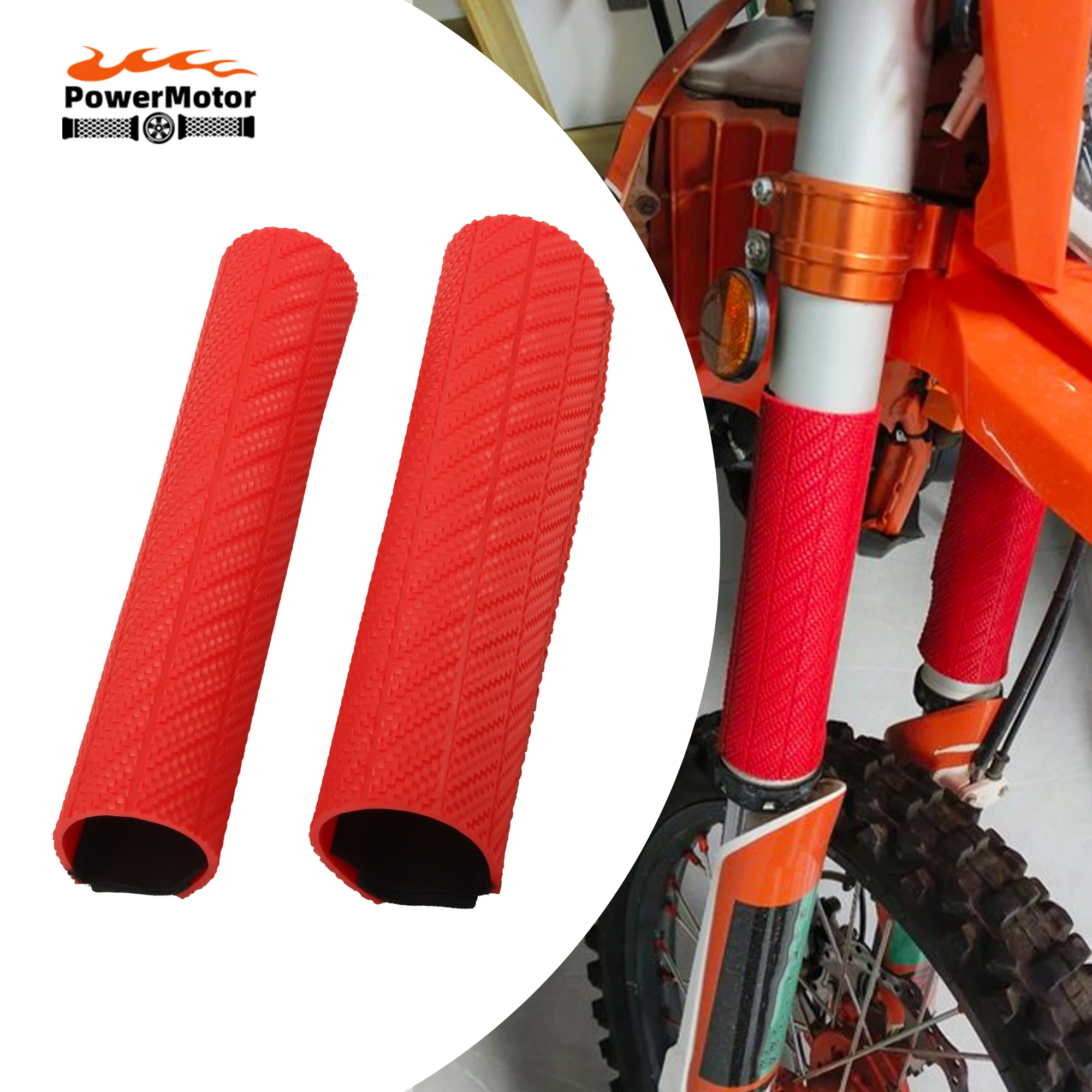 Adjustable Velcro Front Fork Guard Rubber Protective Cover for KTM EXC EXCF SX SXF XC XCF XCW XCFW 125 250 300 350 450 530