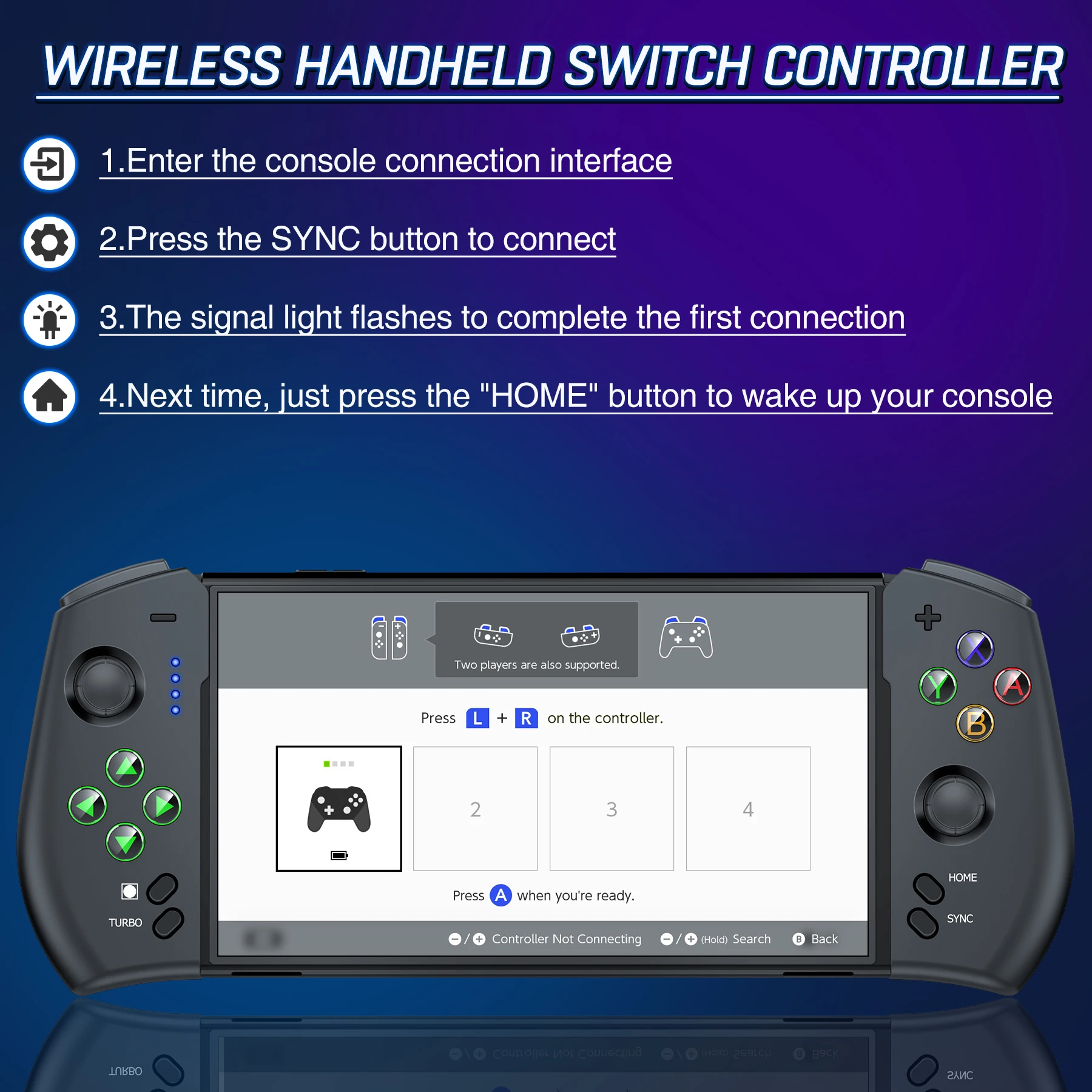 Wireless Bluetooth Controller for Nintendo Switch/Switch OLED Controllers for Swicth Console Accessory Handheld Joystick Gamepad