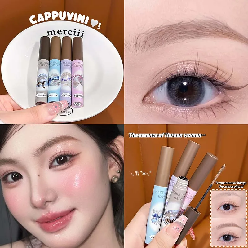 Creme de tingimento de sobrancelha fosco aveludado, secagem rápida, à prova d'água, sem manchas, matiz de sobrancelha para iniciantes, maquiagem natural de sobrancelha