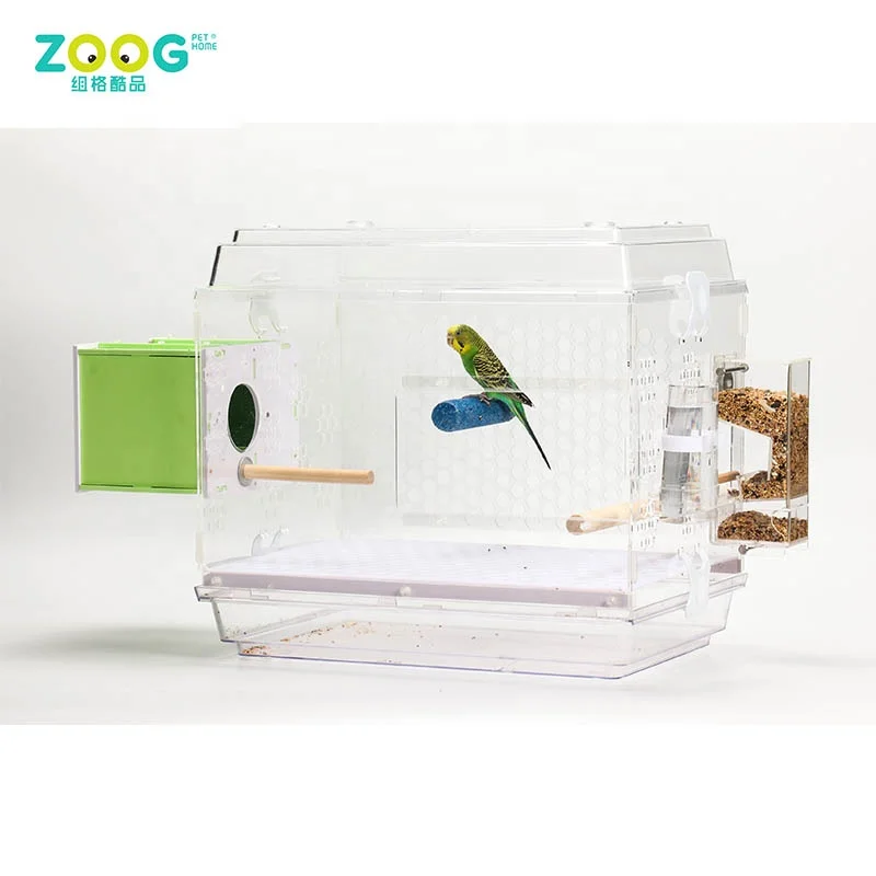 

2020 Customized Acrylic Transparent Large Parrot Bird Cage