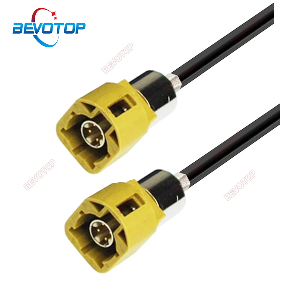 BEVOTOP FAKRA HSD High-speed Transmission Code K Male to Male Straight LVDS Shielded Dacar 535 4-Core Cable High Quality