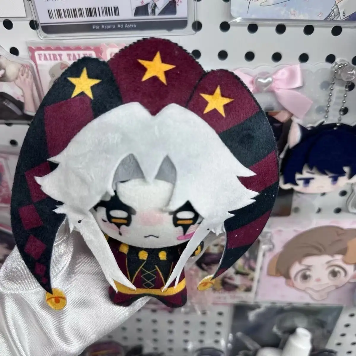 Nouveau 10cm le Freak cirque Freaks Pierrot peluche Anime peluche pendentif sac à dos porte-clés accessoires poupée Decora cadeaux de noël