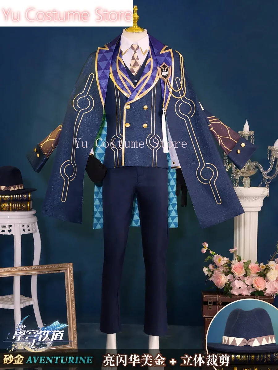 Yu Costume Honkai: Star Rail Aventurine Jeu Trempé Magnifique Beau Cosplay Costume Halloween Party Py Play Outfit Hommes S-XXL