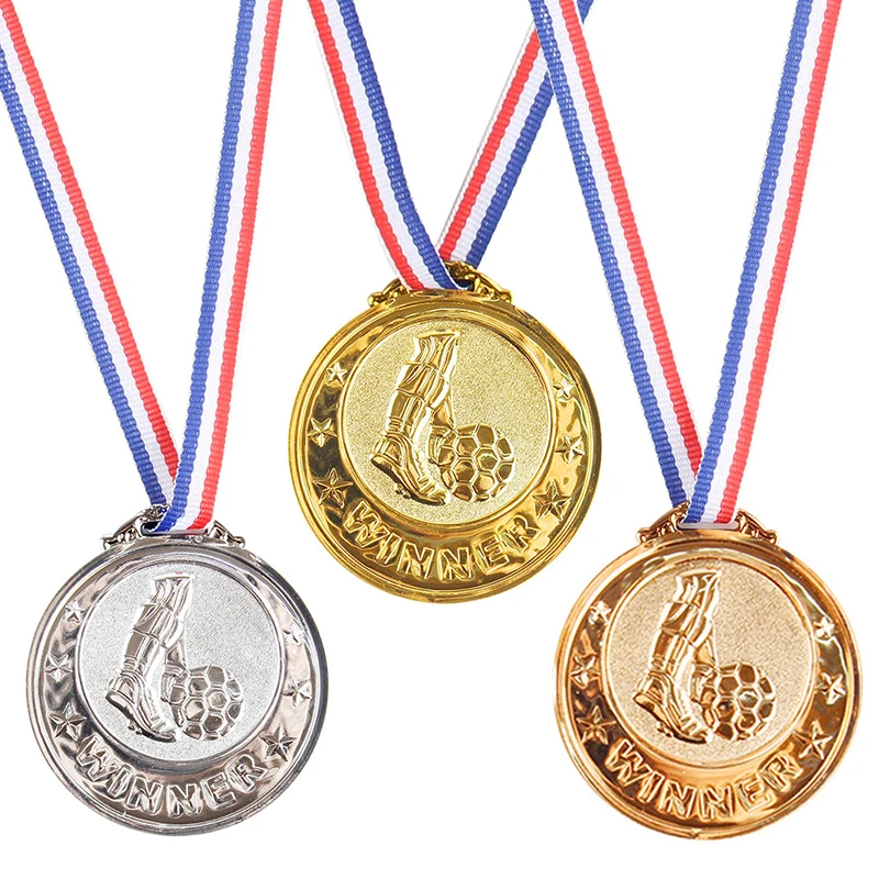 

Gold Silver Bronze Award Medal Winner Reward Football Competition Prizes Award Medal for Souvenir Gift Outdoor Sport Kids Toys