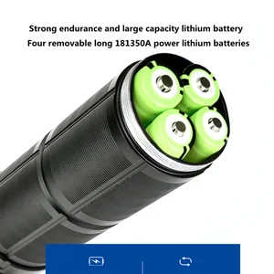 High Power White Laser Super Bright Led Spotlight Long range Torch zoom outdoor emergency with battery indicator 10 Main Sales Lantern Laser - №6