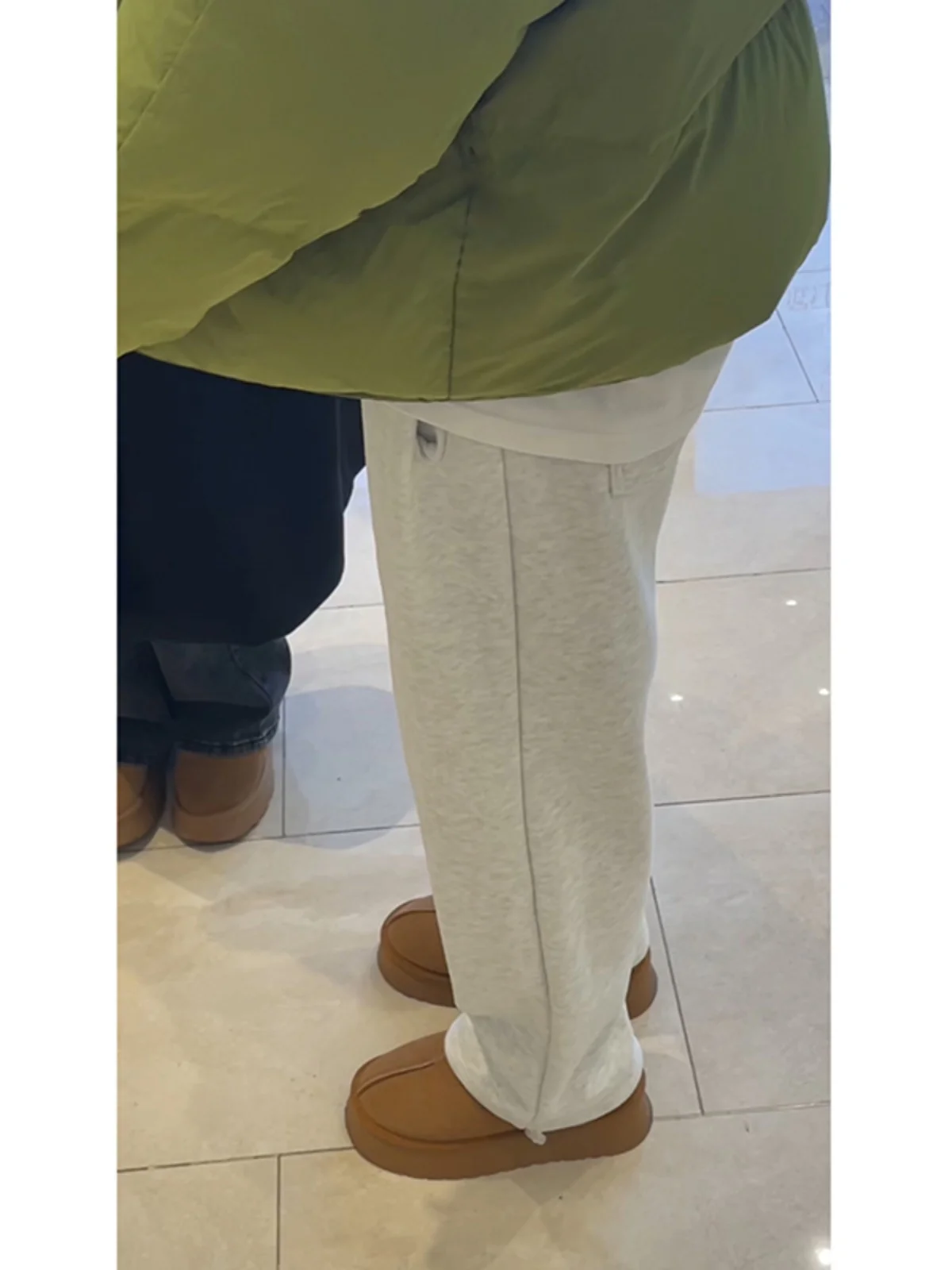 

Teenage Boys Winter Fce Lined Loose Fit Casual Pants Youthful Energy Sle Straight Leg Non-ironed Mid-low Waist Trousers