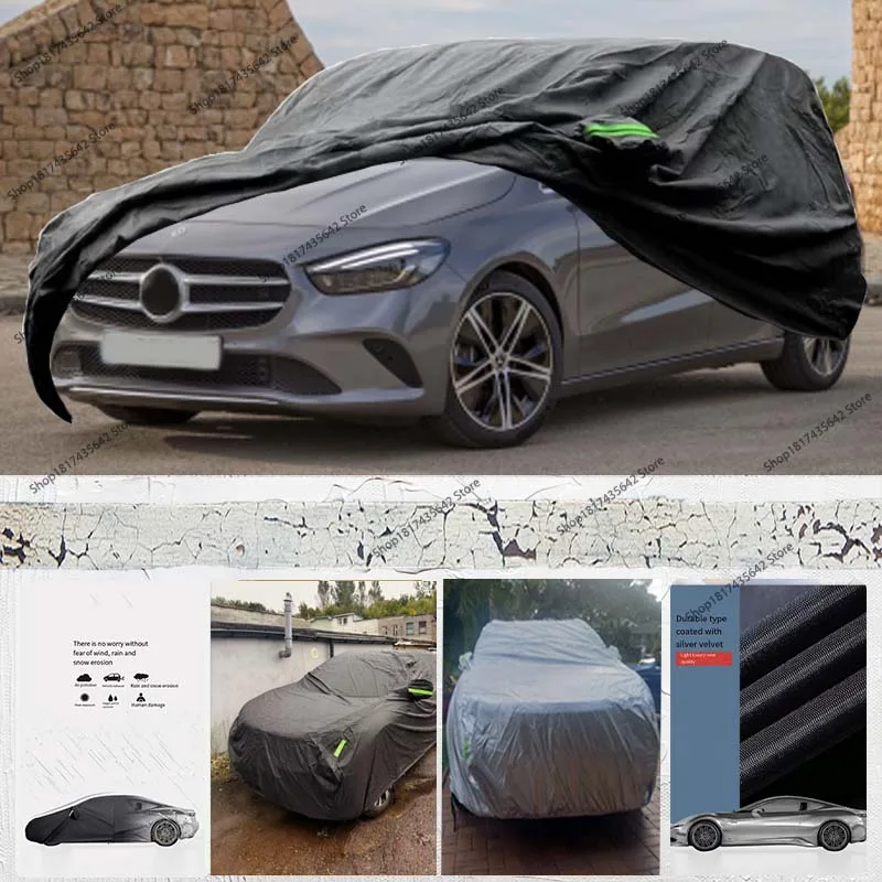 

Автомобильный чехол для Mercedes-Benz B-Klasse W246 W247 2011-2022 210D, уличные полностью автомобильные чехлы, всепогодная защита от солнца