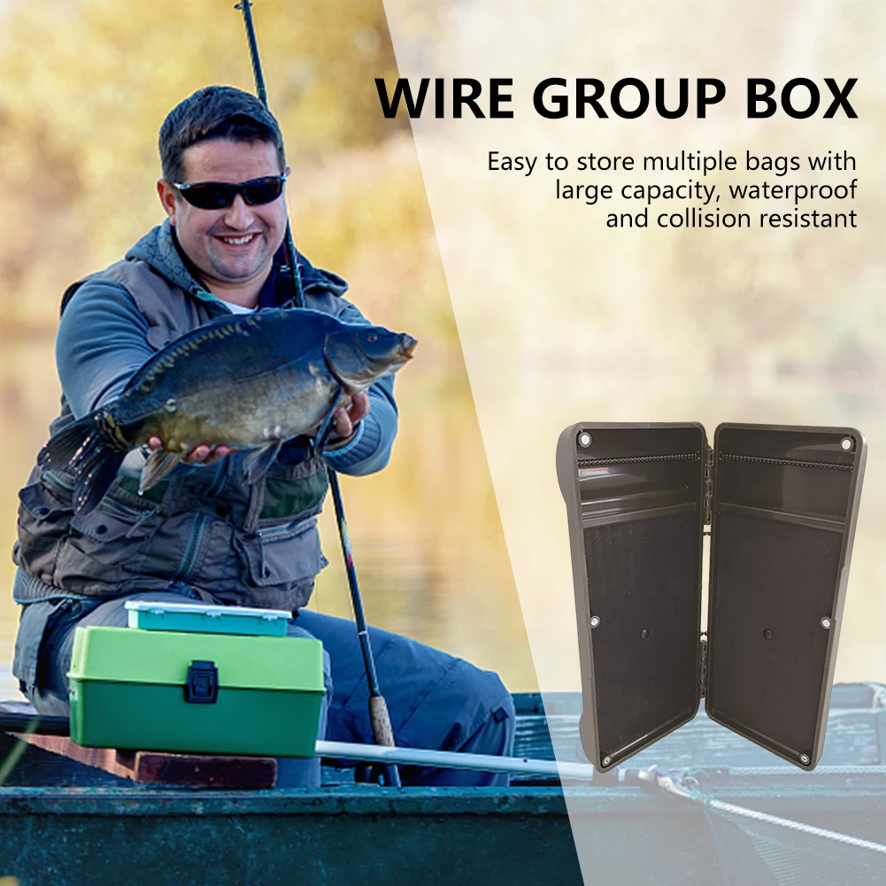 صندوق صيد سمك الشبوط البلاستيكي مقاوم للماء خطافات دوارة لصيد سمك الشبوط صندوق منظم خفيف الوزن مقاوم للتصادم لمستلزمات الصياد #1