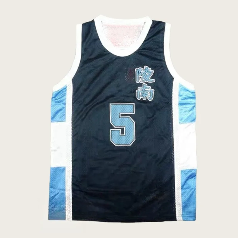 Anime Shohoku Ryonan White Blue Sports Uniform Jersey Shorts SetsHigh School Sendoh Akira Cosplay Basketball Team Costume Sets