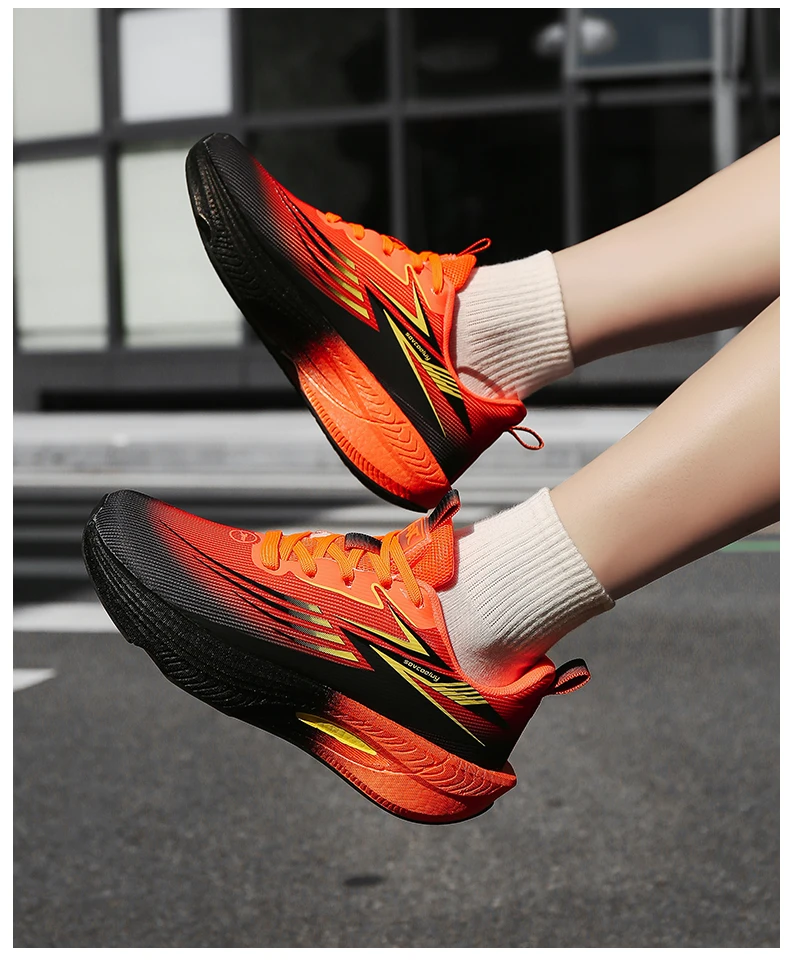 Laufschuhe für Herren, Carbon-Board, Marathon, Sport, Luftpolster, atmungsaktiv, leicht, bequem, für Damen, sportliche Turnschuhe, lässig – Detail 15