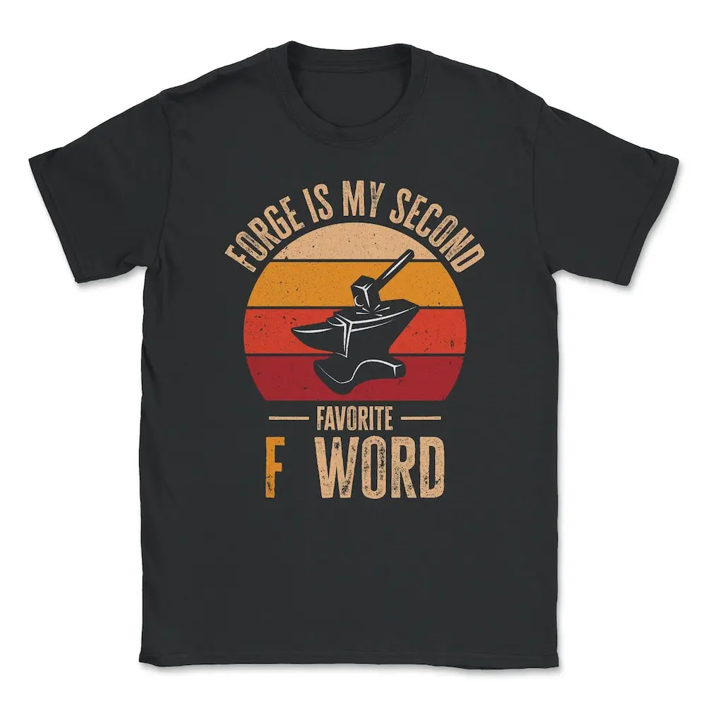 Blacksmith Forge F Word Knife Making Bladesmith T shirt