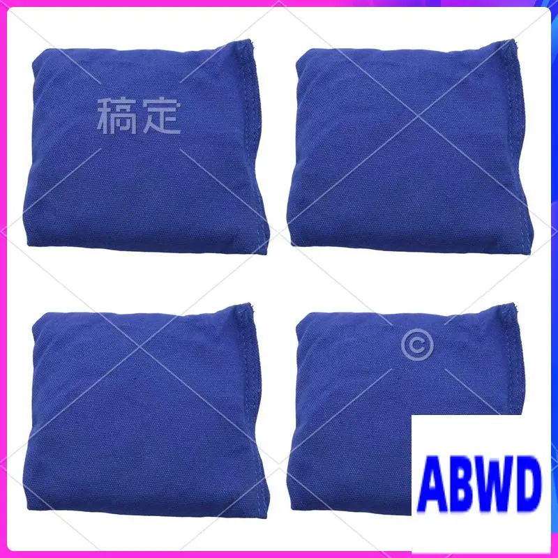 

WD-4Pcs 15X15cm Детские сумки для смены игр на открытом воздухе Cornhole Bags Bean Bags для игры с кукурузными отверстиями, синие