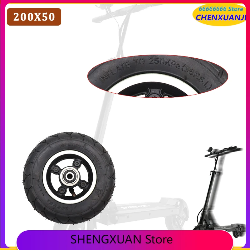 

200x50 8 Inch Off Road Tire with Alloy Rim for Kugoo S1 S2 S3 C3 MINI Electric Bike 8" Electric Scooters Tyre 200*50 Wheel Hub