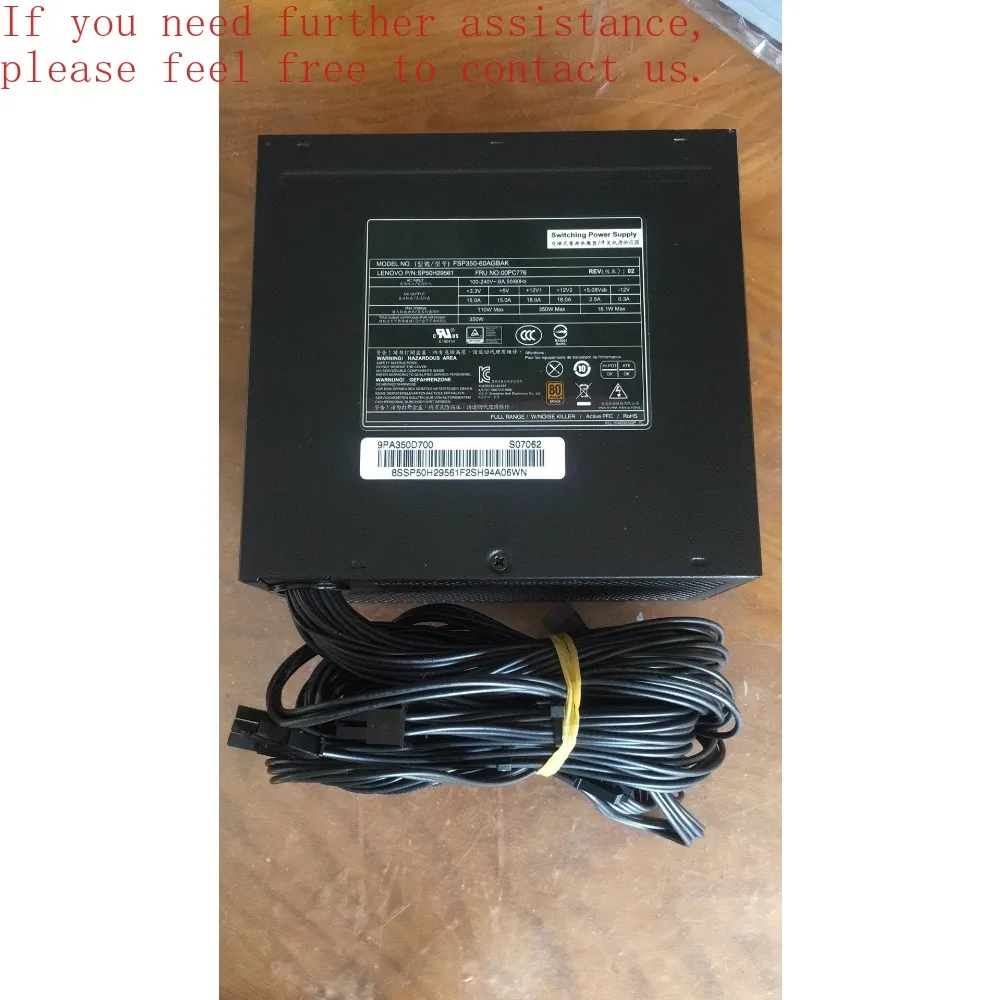 For Quanhan Power Supply FSP350-60AGBAK 350w 100-240v adaptive width to solve voltage instability