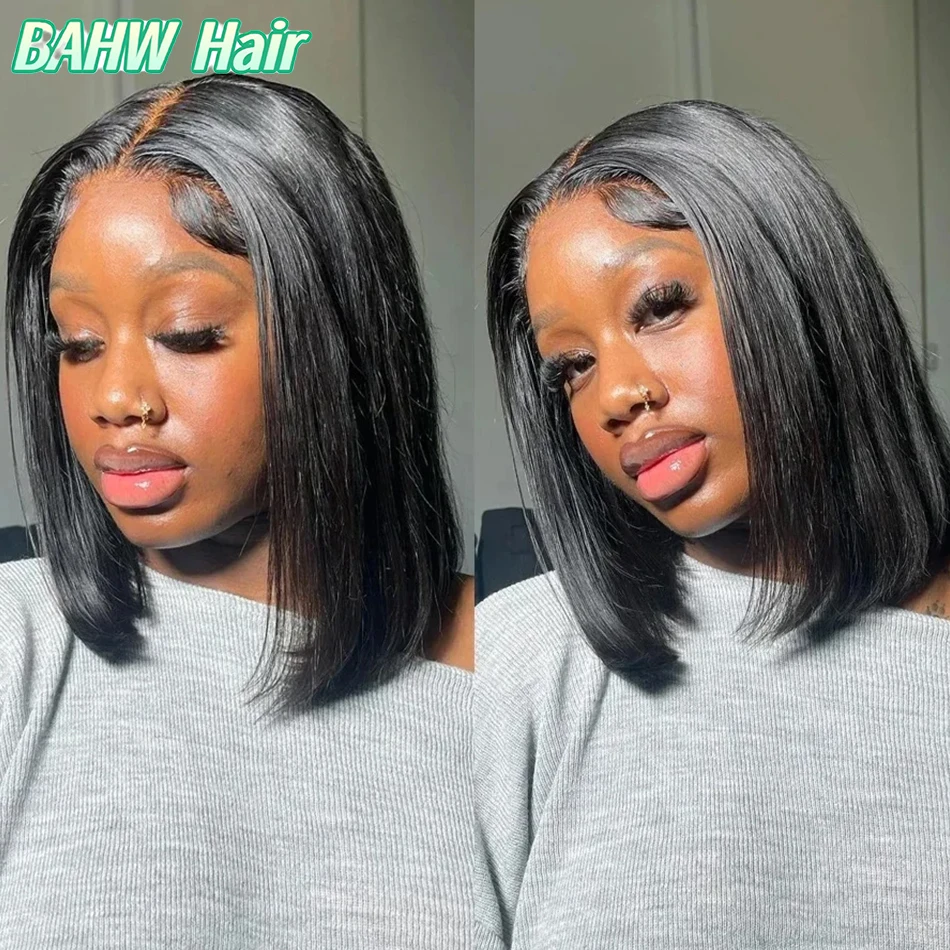 

Malaysian Hair Bob Wig 13x4 Lace Frontal Human Hair Straight Wig Cheap Short Bob Wig Nautal Color Pre plucked Lace Frontal Wig