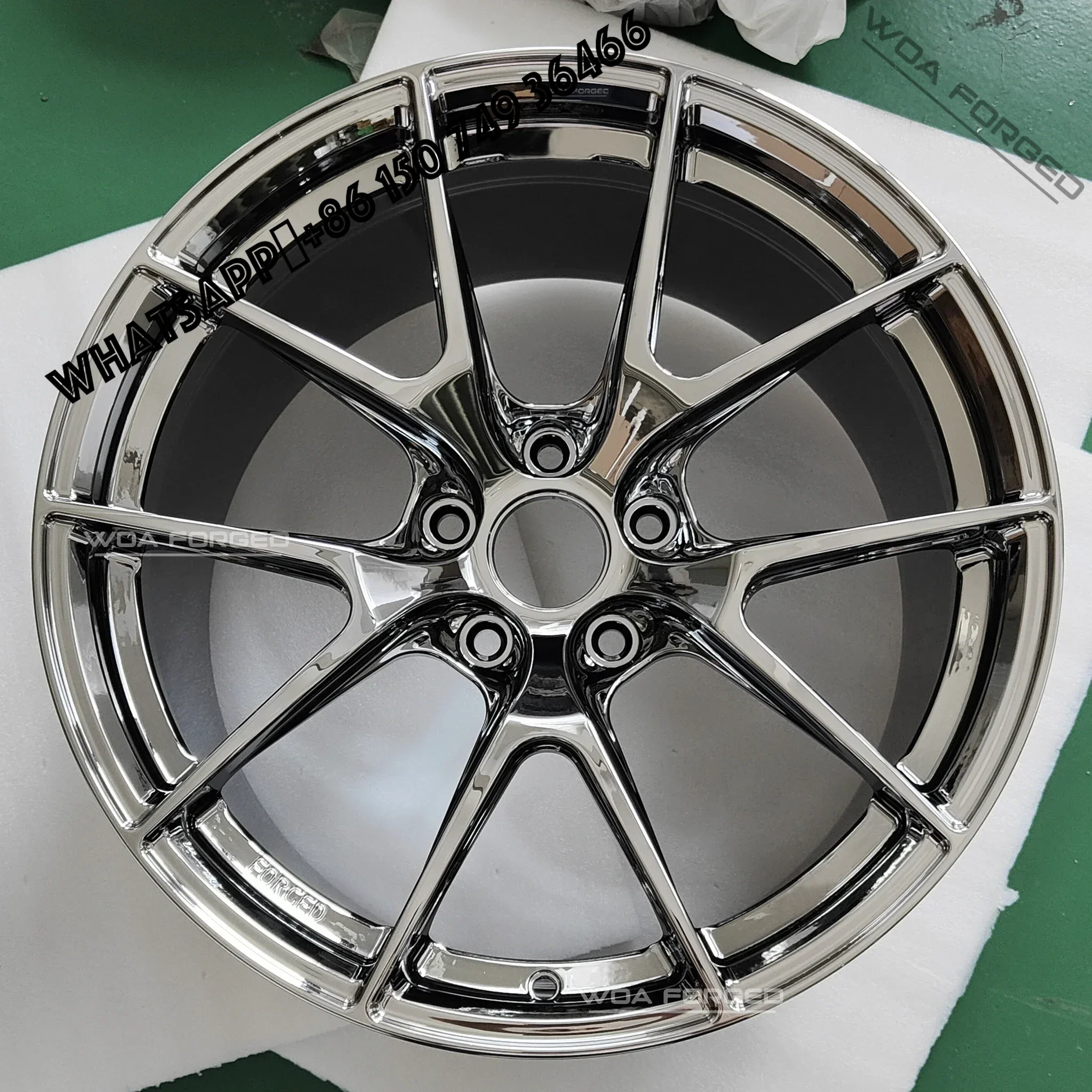 

6061-T6 High Performance Concave Chrome Brushed Custom Forged Wheel Lightweight for Bmw M3 M4 F90 Mustang GTR AMG Corvet