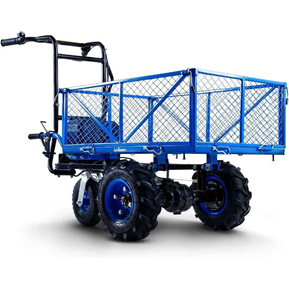 

Utility Service Cart Wheelbarrow Power Wagon, Super Duty Electric 48V DC Li-Ion Battery Powered, 500 lbs Load