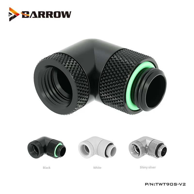 

Barrow G1/4 дюйма, резьба 90 градусов, двойная вращающаяся на 360 градусов, фитинги для компьютера, детской яркости