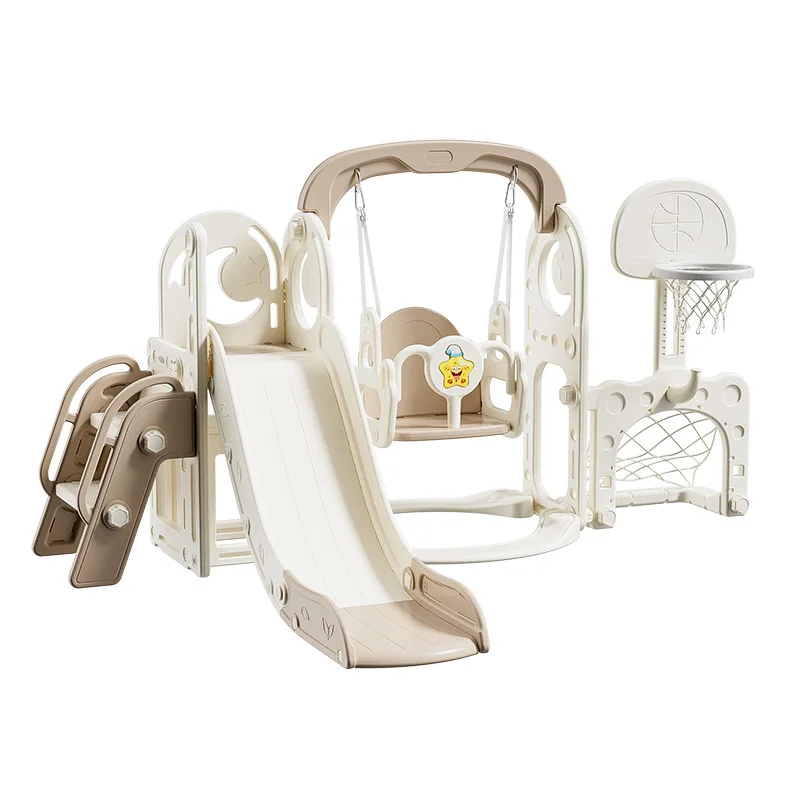 Thickened plastic kids toys small home indoor baby baby 1-3 years old assemble swing slide