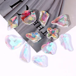 Cute Crystal Pendants With Multiple Shapes AB Color Glass Charms Beads Used For Making Necklaces Bracelets DIY Jewelry Making