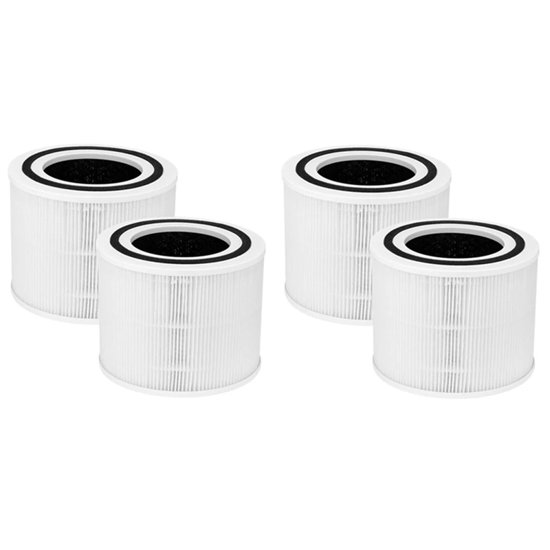 

4 Piece True HEPA Filter 3-IN-1 For Levoit Air Purifier Core 300 Core 300S Core 300-RF Accessories
