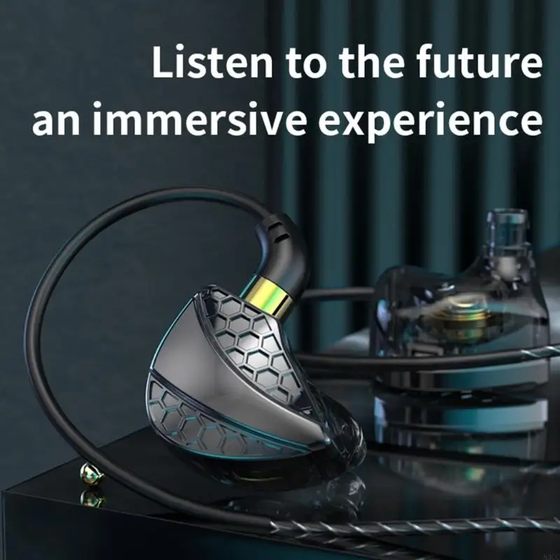 83cc Hi6t Dynamisches Dynamic Ohrhörer stereoierte Musikkopfhörer mit Mikrofon für Sport