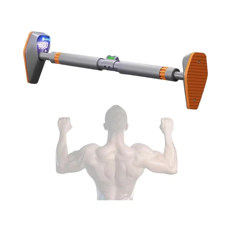 Adjustable Steel Horizontal Pull-Up Bar - Multifunctional Indoor Fitness Equipment for Upper Body Workouts
