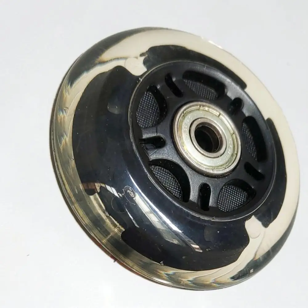Replacement Flashing Wheels For Inline Skates LED Light Roller Blades Accessories High Elastic PU Silent Skating Wheels