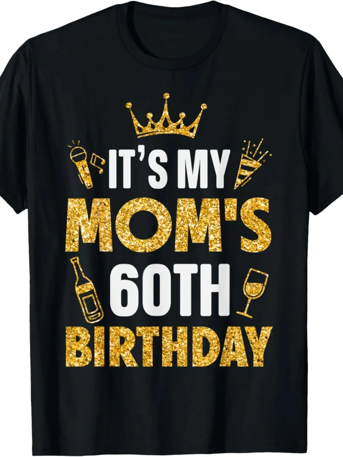 Mother, It'S My Mom'S 60Th Birthday! A Personalized T-Shirt for Her Special Day, Celebrating 60 Years Since 1965. This Summer, We Have Matching Short-Sleeved T-Shirts for Both Men And Women, Made from 220G Fabric