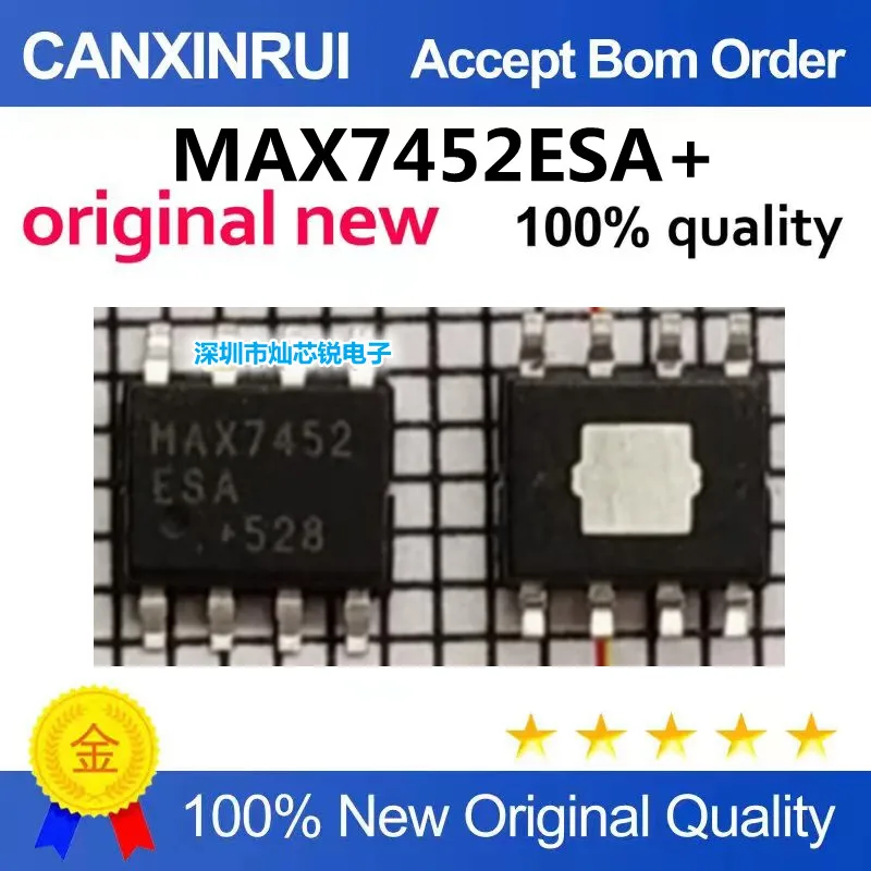 MAX7452ESA  MAX7452 SOIC-8 video signal conditioning device, brand new original BOM match list