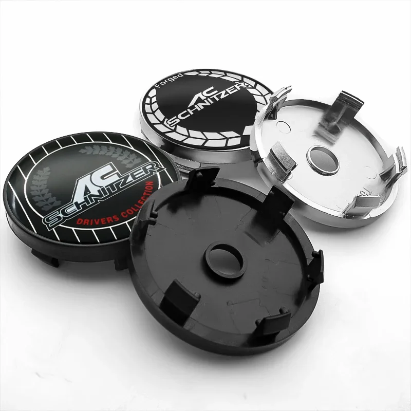 4Pcs 56+60mm Car Wheel Center Hub Cap Rim Cover Emblem Badge Stickers For AC Schnitzer M 3 5 6 Z E E46 E39 E36 E34 X1 X3 X5