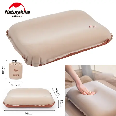 Naturehike 자동 팽창식 베개 3D 공기 쿠션 잠자는 TPU 스폰지 폼 야외 캠핑 여행 초경량 휴대용 Best5