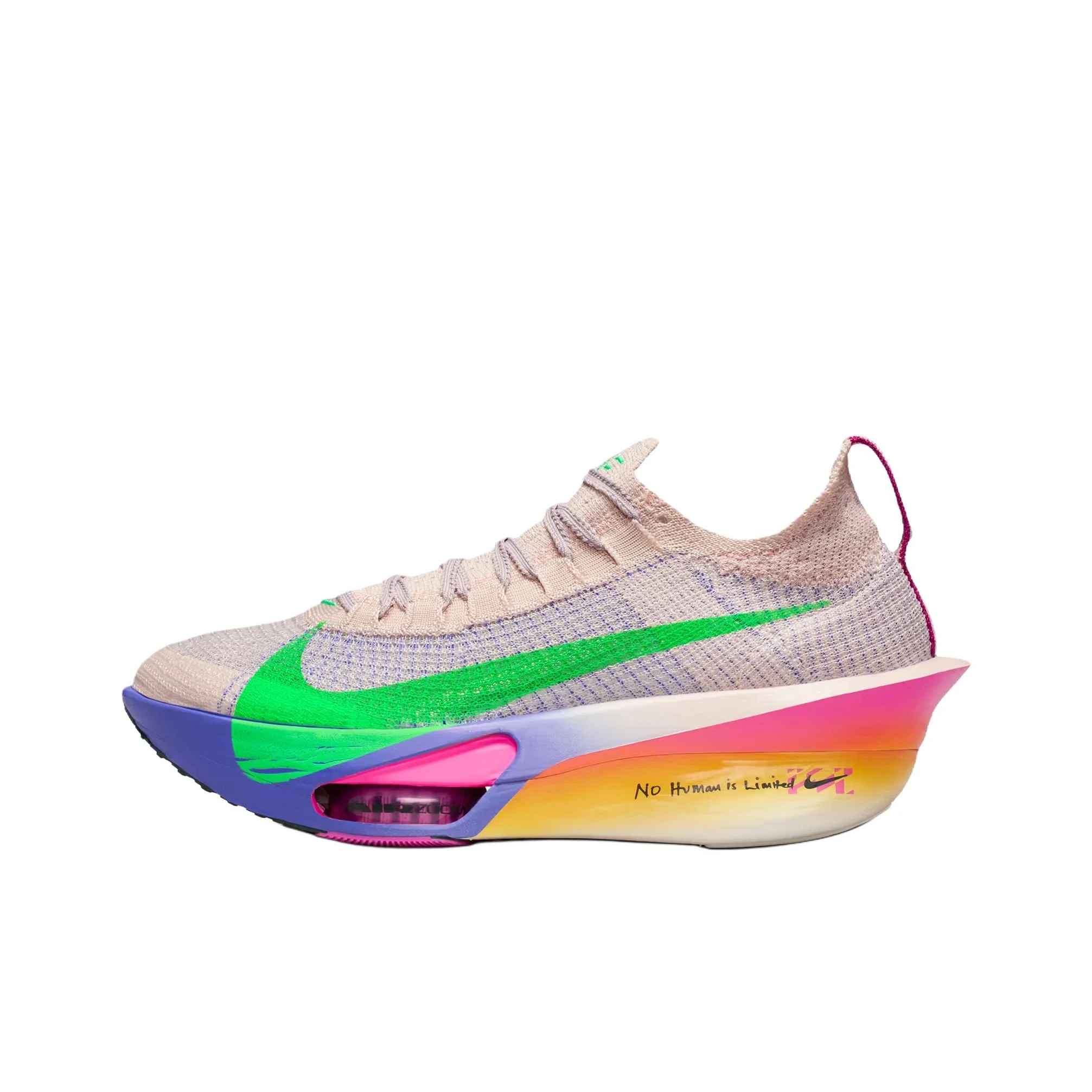 Nike Air Zoom Alphafly Next% 3 Low top Carbon Plate Marathon Running Shoes Women's Beige Green Blue IM6365-600