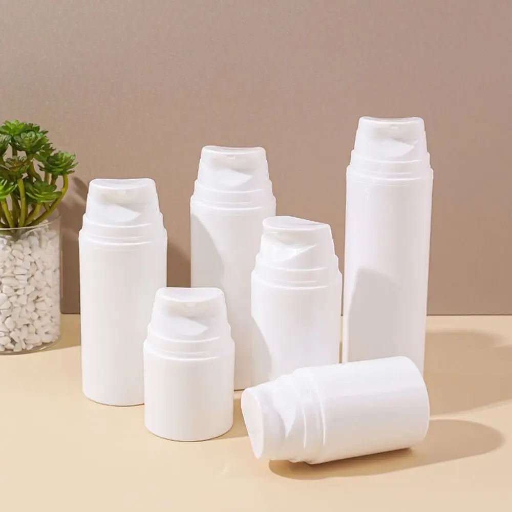 New 30/50/80/100/120/150ml Empty Cosmetic Bottle Refillable White Lotion Vacuum Bottle Plastic Travel Emulsion Bottle