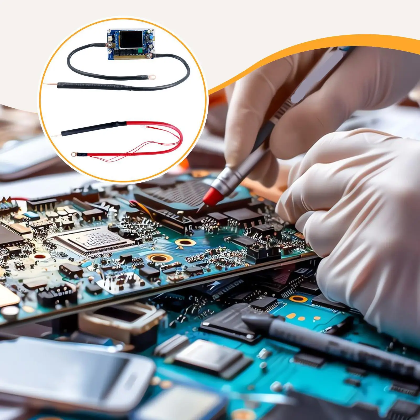 

Spot Welder Welding Equipment Multiple Protection Current Digital Display Portable Double Pulse 2000A Handheld Control Board