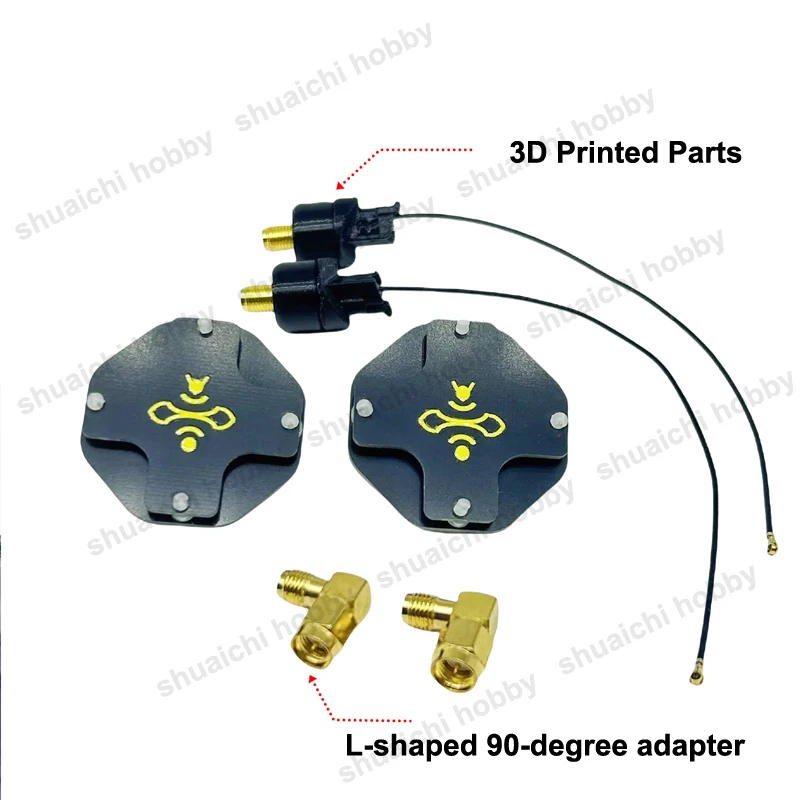 1Set For DJI N3 FPV Goggles 11dBi 8.5dBi 5.8 GHz Gain Antenna Modified SMA Antenna Cable w Adapter Signal Improving Accessory