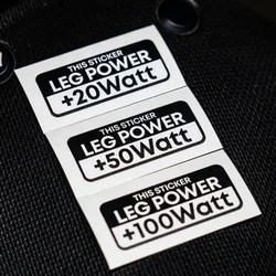 LEG POWER 20 50 100Watt Bicycle Stickers Waterproof for Bike Frame Top Tube Decorative Helmet Vinyl Decals Cool MTB Stickers