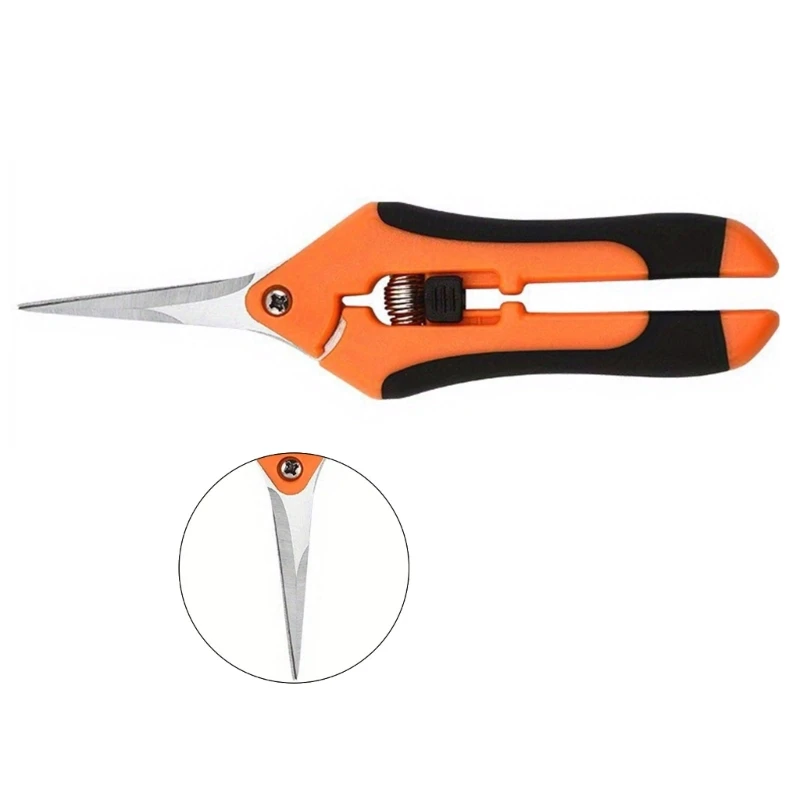 Garden Pruning Shears Stainless Steel Pruning Tool Scissors Cutter Gardening Tool Fruit Picking Branches Pruner