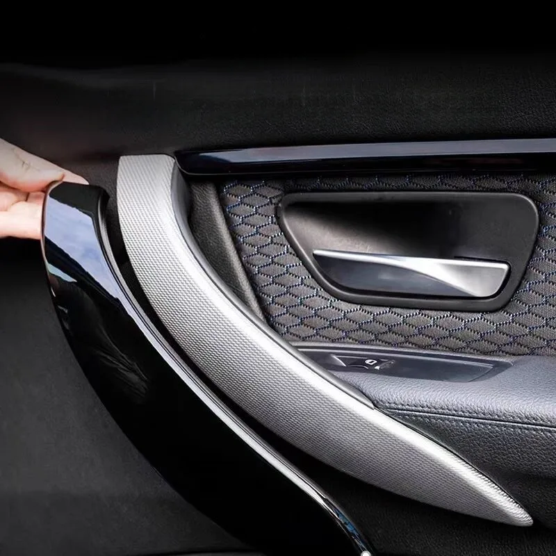 

For BMW 3 4 Series F30 F80 F31 F32 F33 F34 F35 F36 2013-2019 ABS Carbon Car Interior Door Panel Pull Trim Car Inner Handle Cover