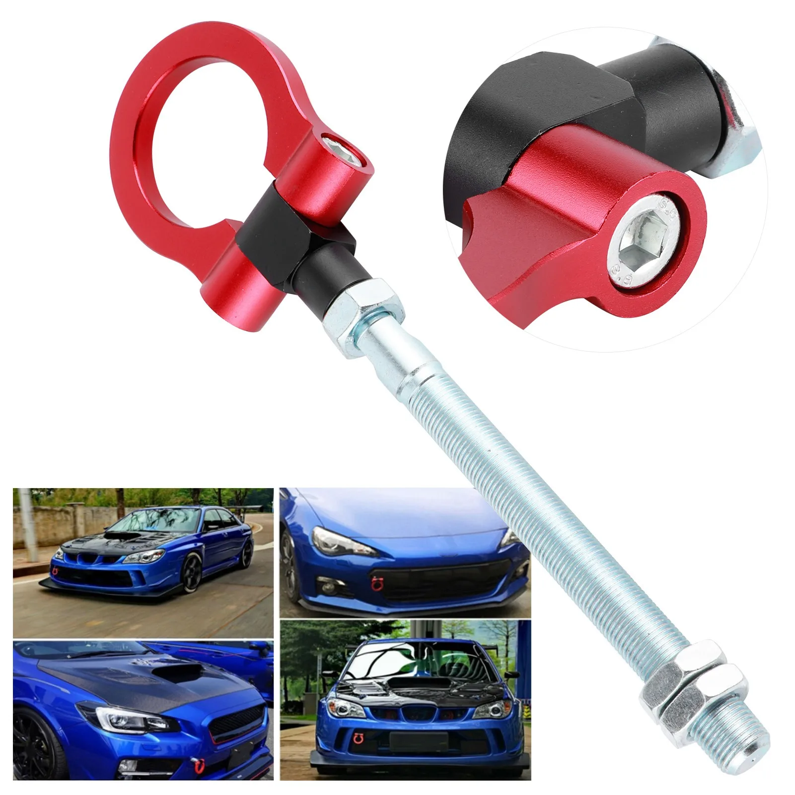 Heavy Duty Tow Hook Folding Ring Racing IS2303 Fit for Subaru BRZ / Impreza / WRX / STiRed