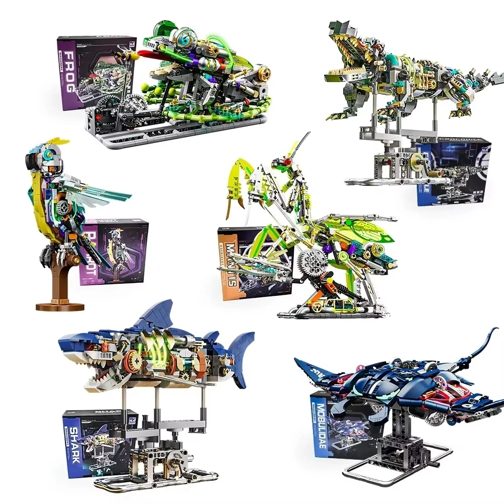 

Educational STEM Toys Construction Blocks Creative Engineering Animal Building Bricks MOC Kit DIY Model for Children
