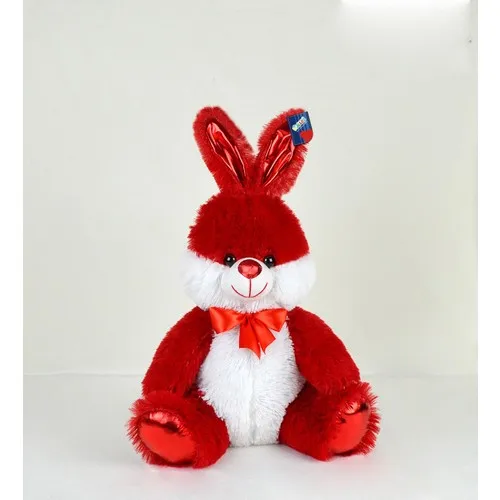 Halley Toy 55 Cm Shiny Fabric Cute Red Rabbit, Plush Tedy, It complies with CE standards. Passed EN71 European toy safety tests.