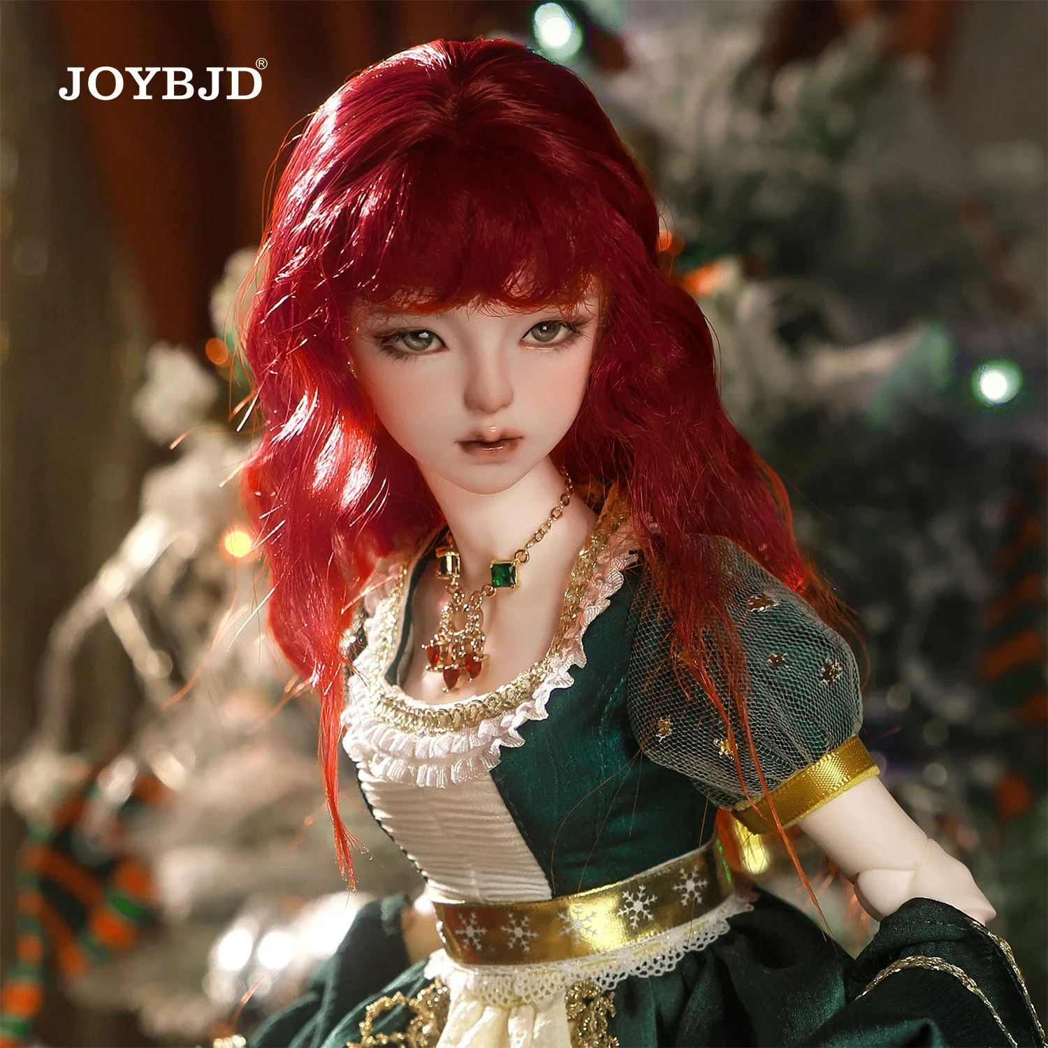 

Joybjd 1/4 Xinyue B Bjd Doll Fullset with Muxi Body European Style Gentle Princess Coronation Christmas Full Dress Resin Toy