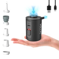 VOLLYC Bomba de aire portátil, bomba de bolsa de vacío, carga USB-C, inflado y desinflado, ideal para colchonetas, camas de aire, juguetes de piscina