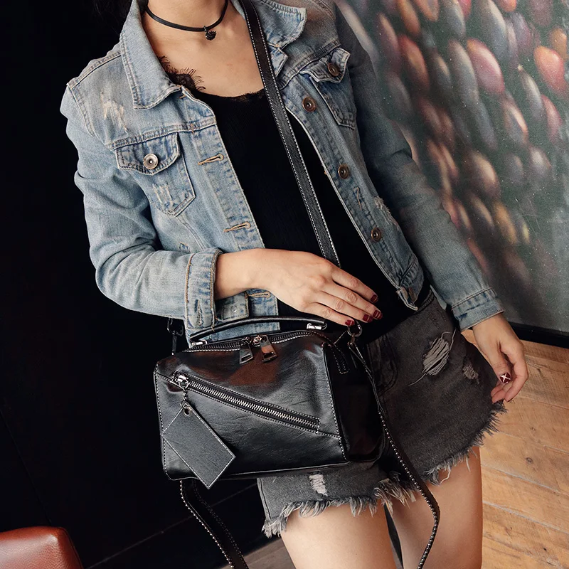 Tas Tangan Persegi Horisontal Fashion Eropa/Amerika Tas Bahu Tunggal Sederhana dan Serbaguna Kapasitas Besar serta Multifungsi