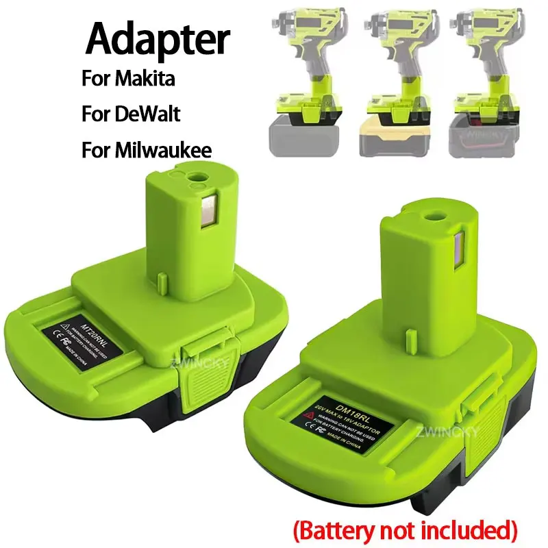Адаптер преобразователя инструментов для литиевой батареи Makita/Dewalt/Milwaukee 18 В, преобразователь в инструмент для преобразования электроинструментов Ryobi 18 В Адаптер преобразователя инструментов для литиевой батареи Makita/Dewalt/Milwaukee 18 В, преобразователь в инструмент для преобразования электроинструментов Ryobi 18 В