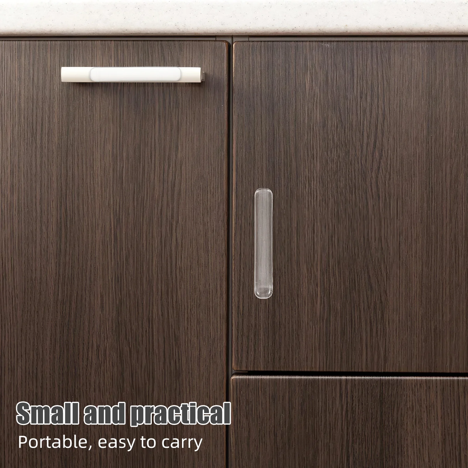 

50Pcs Transparent Cabinet Door Bumper Strips Clear PU Self-Adhesive Anti-Collision Pads Invisible Furniture Protector Kitchen