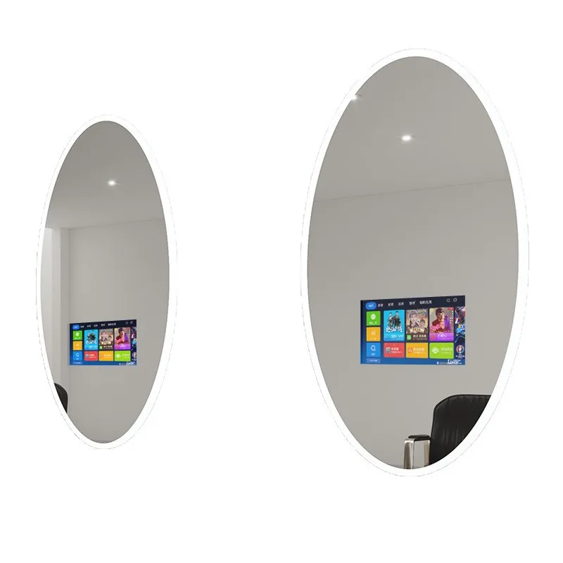 

Barbershop fashion hairdressing mirror stand with display beauty salon storage mirror stand furniture
