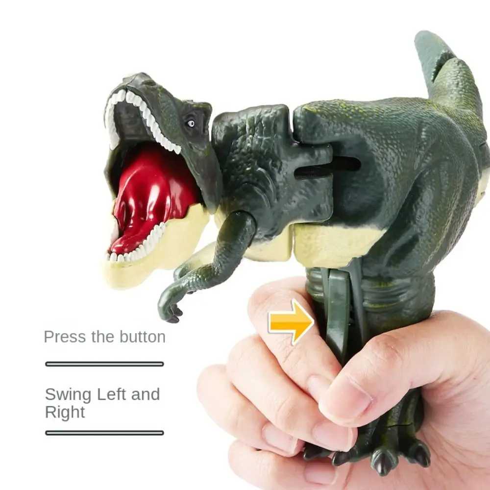 Tyrannosaurus Rex Model Pressing Dinosaur Toys with Swing Bite Explorative Dinosaur Easy To Operate Head and Tail Movements